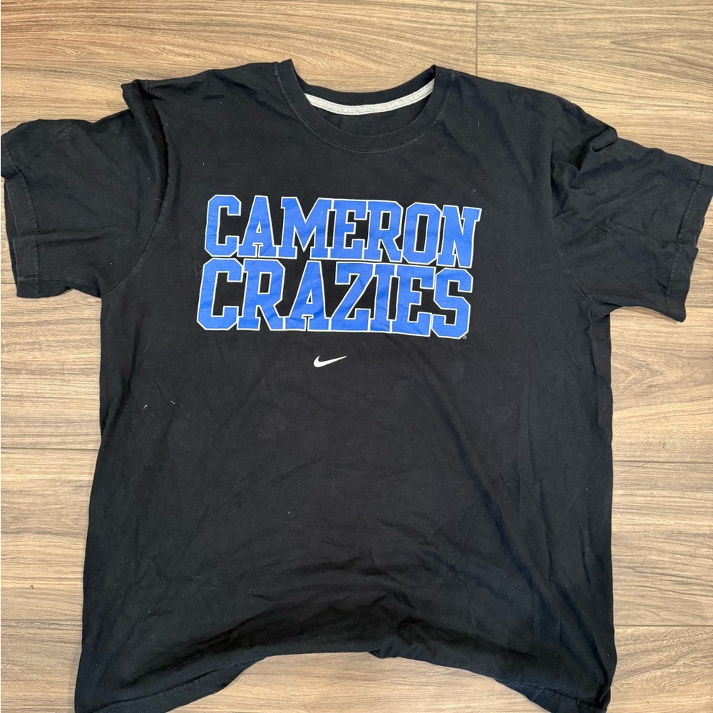 Nike Black Tee with Blue Cameron Crazies Print